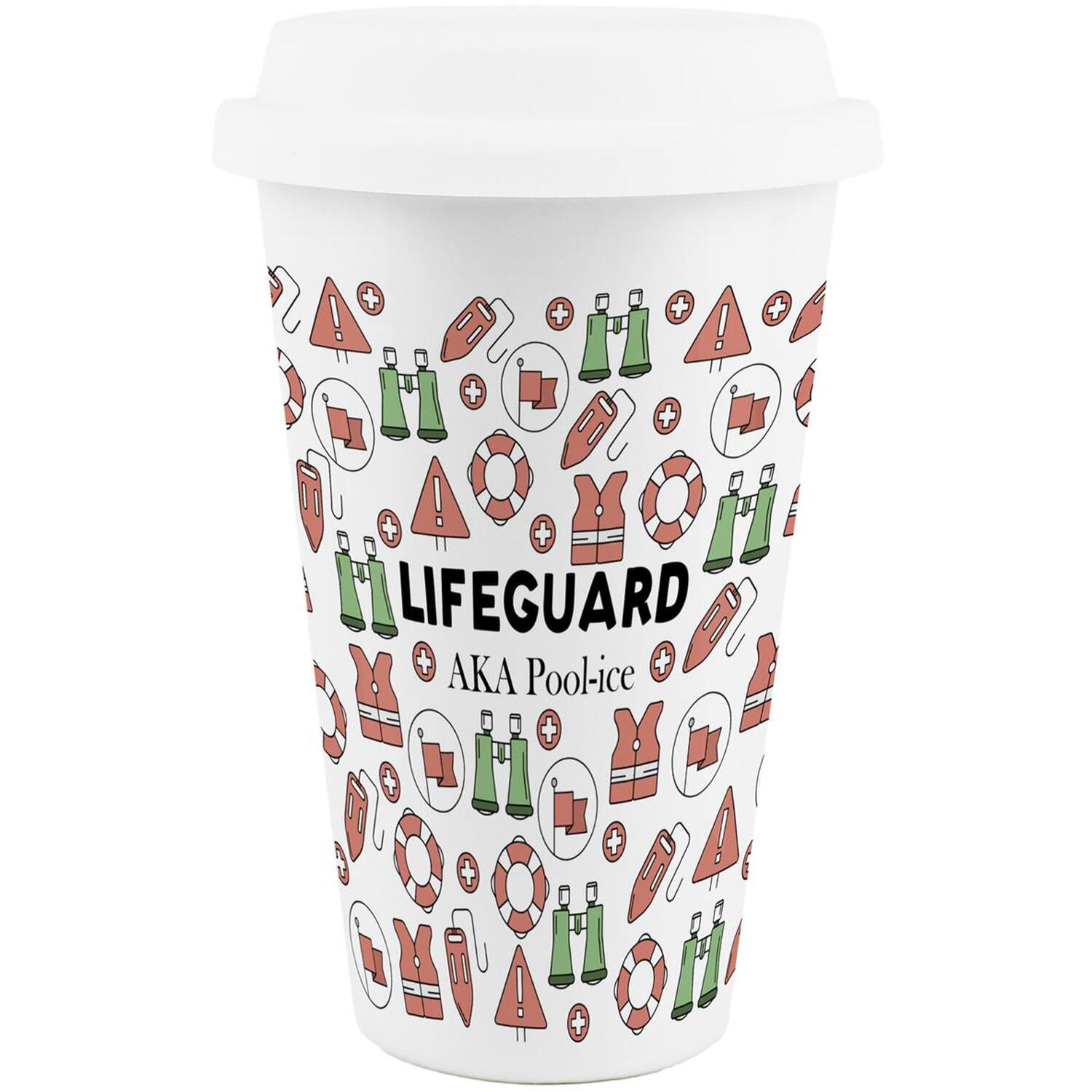 Image of Novelty Lifeguard Ceramic Travel Mug -&hellip;