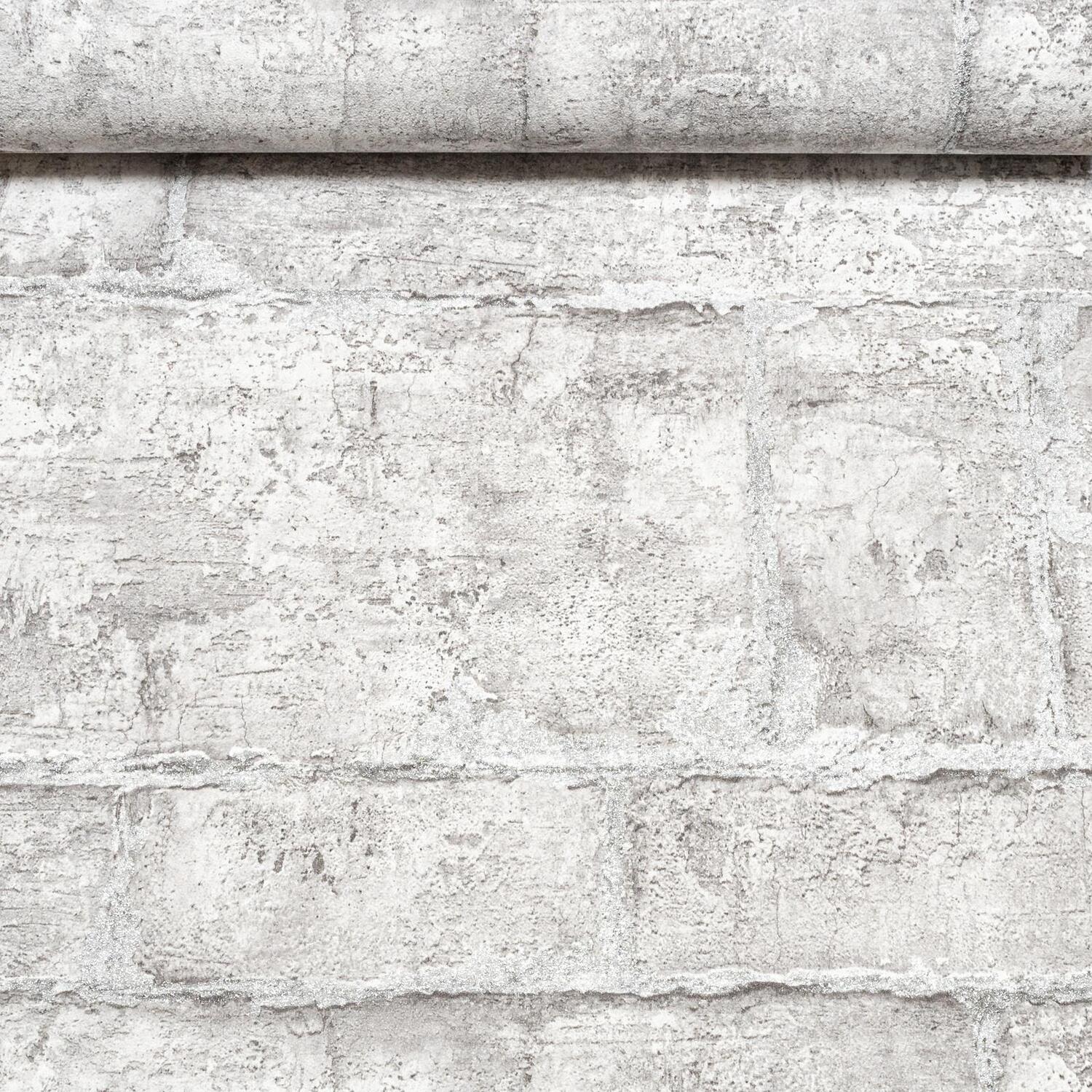 Plain Linen Woven Effect Slightly Textured Plain Light Grey Free Match Wallpaper - Image 4