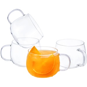 Eden & Willow Borosilicate Glass Tea and Cappuccino Cup With Handle