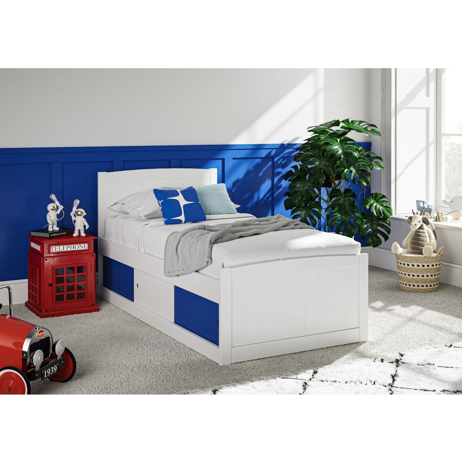 Time4sleep Painted Wood Single Bedframe