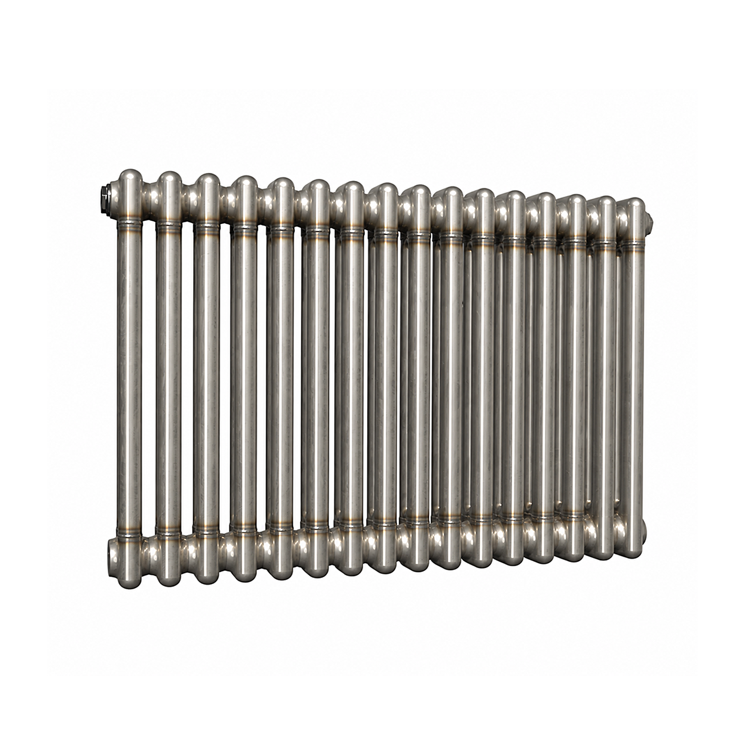 Lux Heat Horizontal 2 Column Radiator - Bare Metal Lacquer - 500 Mm X 785 Mm - Bare Metal Lacquer - Image 2