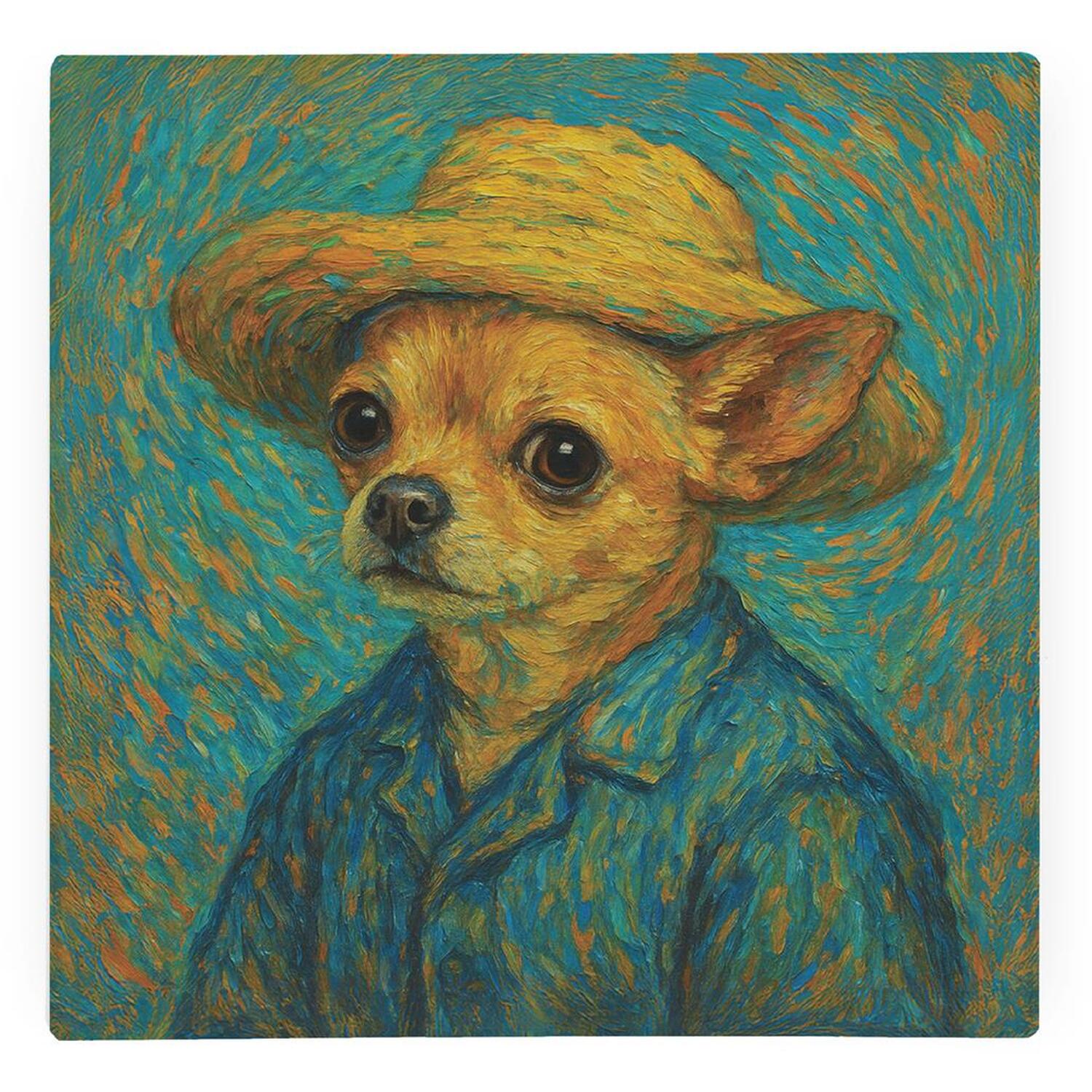 Image of Van Gogh Chihuahua Glass Hot Pot&hellip;