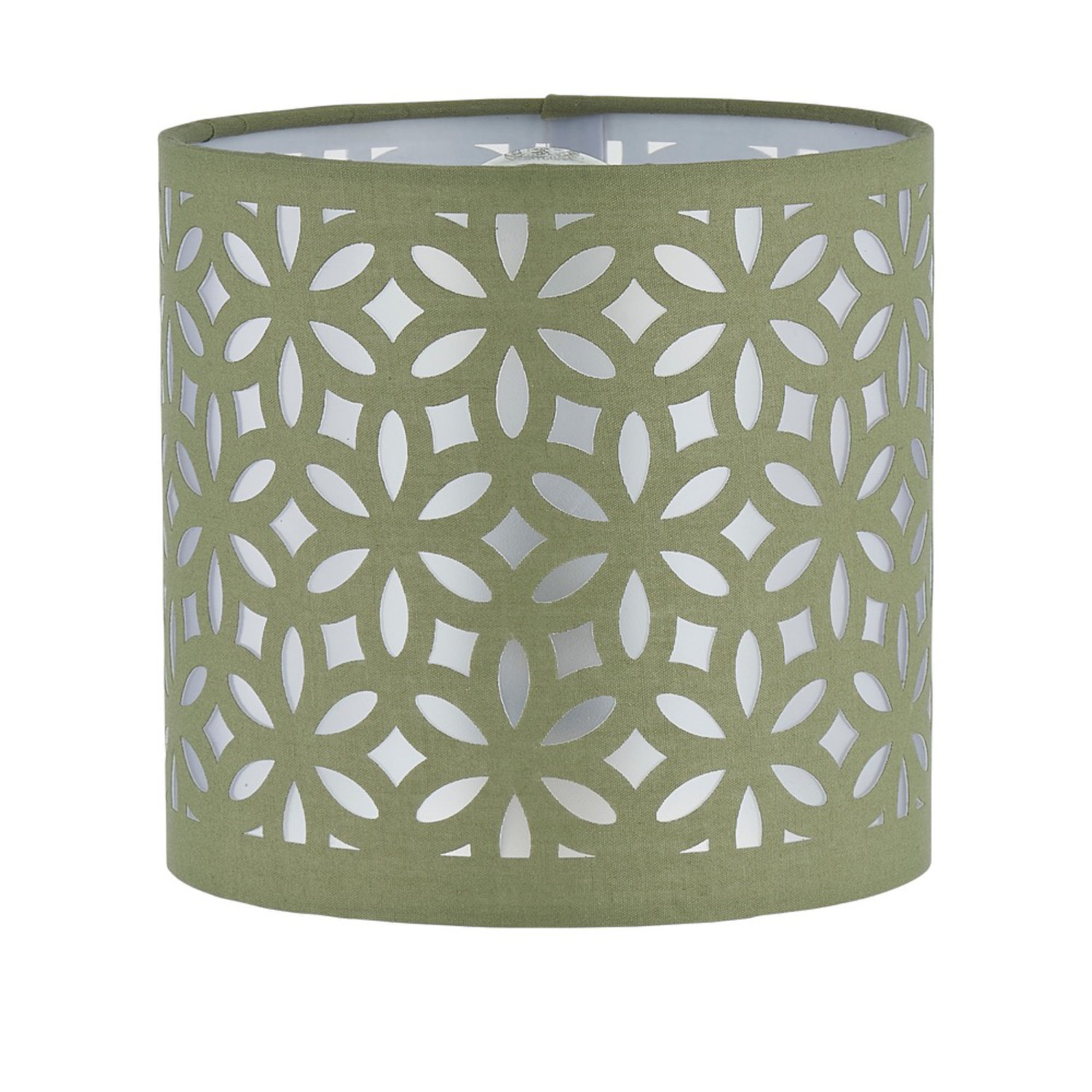 First Choice Lighting Sage Green Laser Cut 15.5Cm Table Lamp Shade - Sage Green