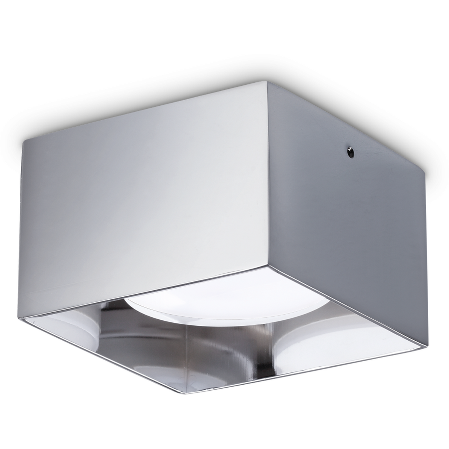 Netlighting Unisex Silver Spike Square Surface Mounted Downlight Chrome In - Image 2