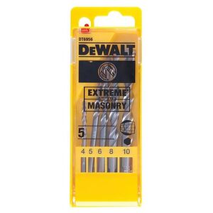 Dewalt Power Tools Extreme Masonry Drill Bit Set, 5 Piece