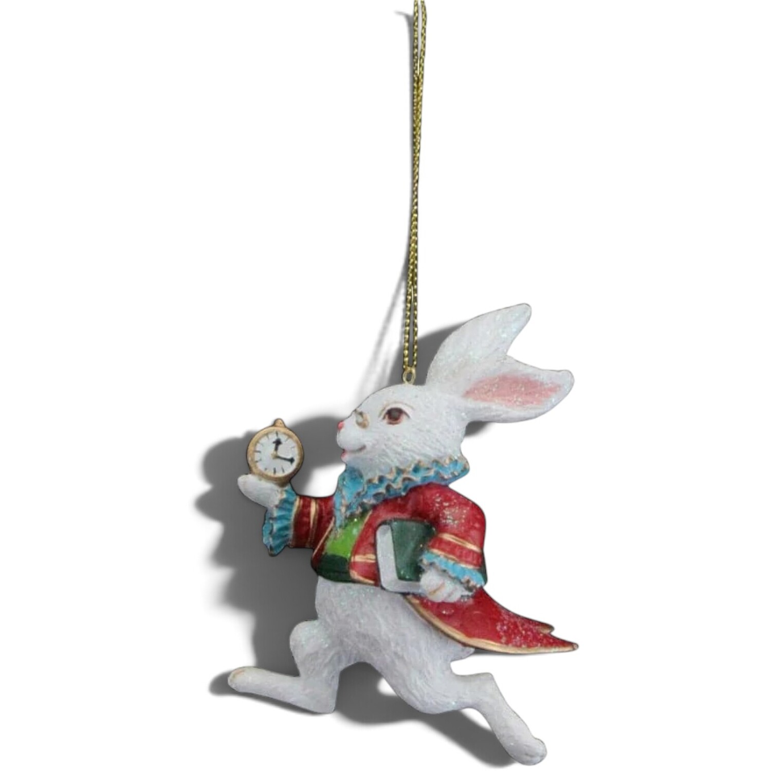 Gisela Graham Fairytale White Rabbit Christmas Tree Decoration - Image 5