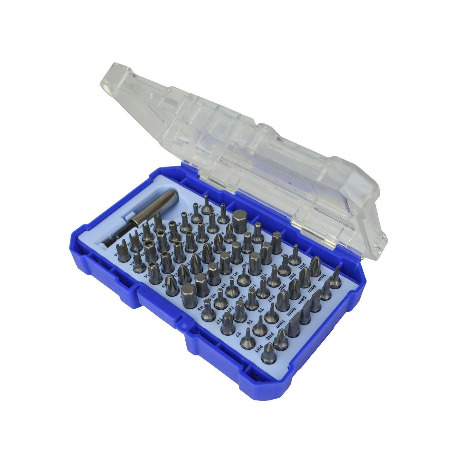 Faithfull Screwdriver Bit Set, 61 Piece A - Multi Colour