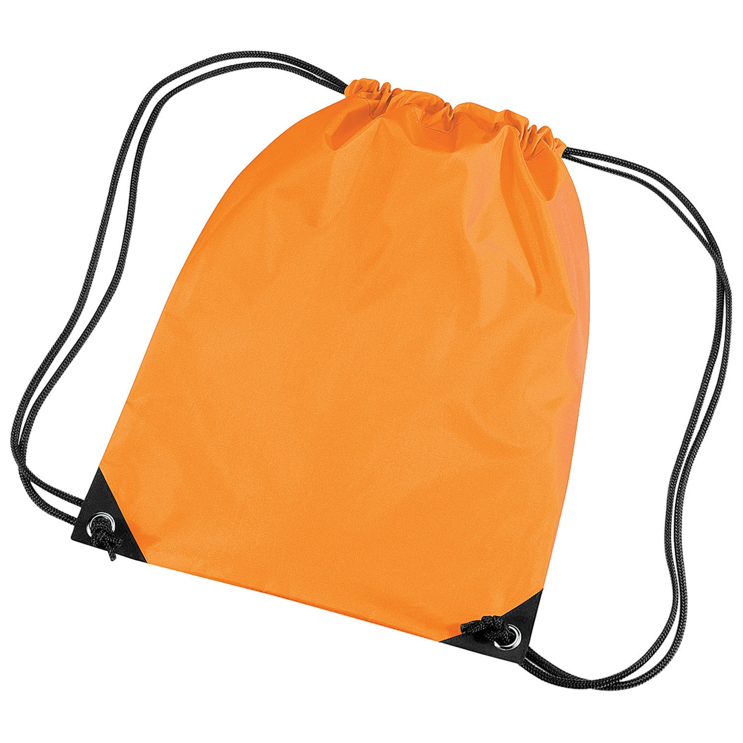 Bagbase Premium Gymsac Water Resistant Bag (11 Litres) (Pack Of 2) C - Fluoresent Orange / Polyester