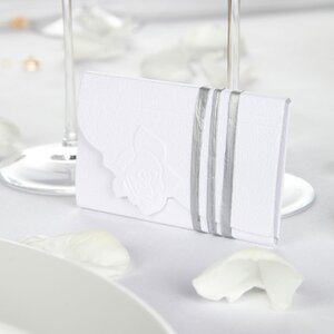 White Lottery Ticket Envelope Decorative Ornaments Pack of 20