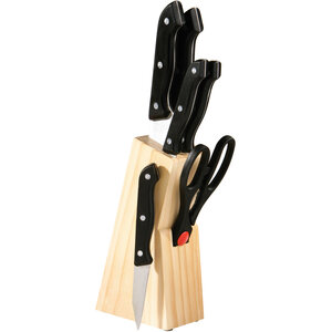 Maxime 6 Piece Kitchen Utensil Set in Wooden Block