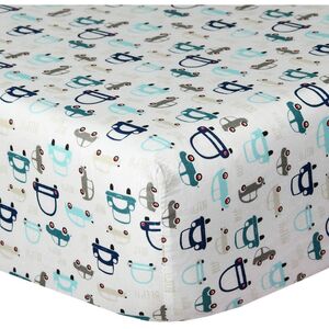 Soft & Breathable Nursery Cars Cotton Crib Sheet