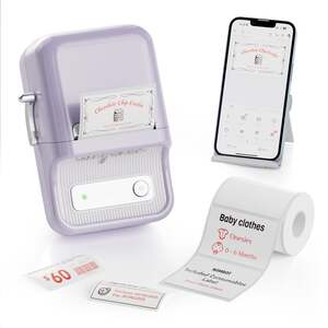 NIIMBOT B21 Pro 300dpi Bluetooth Label Printer with Label Roll B