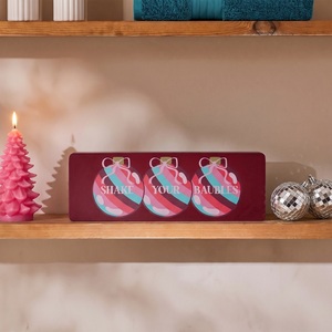OHS Shake Your Baubles Slogan Christmas Ornament