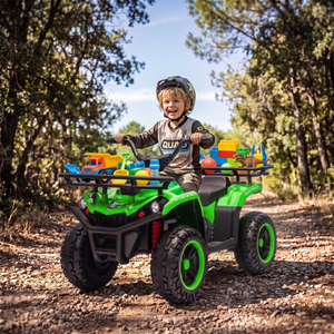 AIYAPLAY 12V Ride on ATV with Dual Motors Soft Start Battery Display