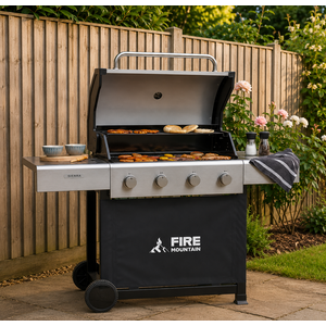 Fire Mountain Sierra 4 Burner Stainless Steel Gas BBQ, 9.6kW