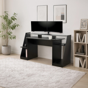 LED Gaming Double Screen Desk