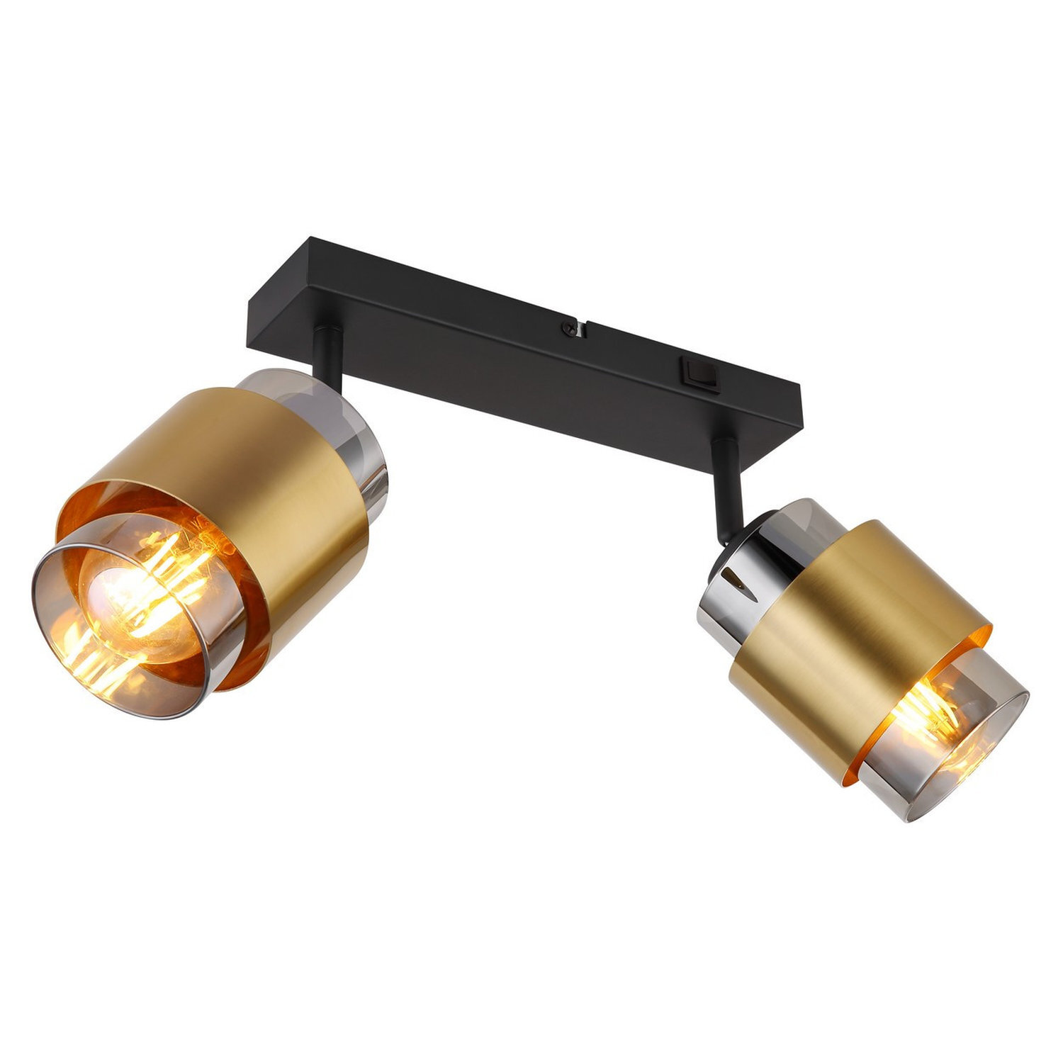 Globo Milley Downlight, Length 26 Cm, Brass-Coloured, 2-Bulb. - Image 2