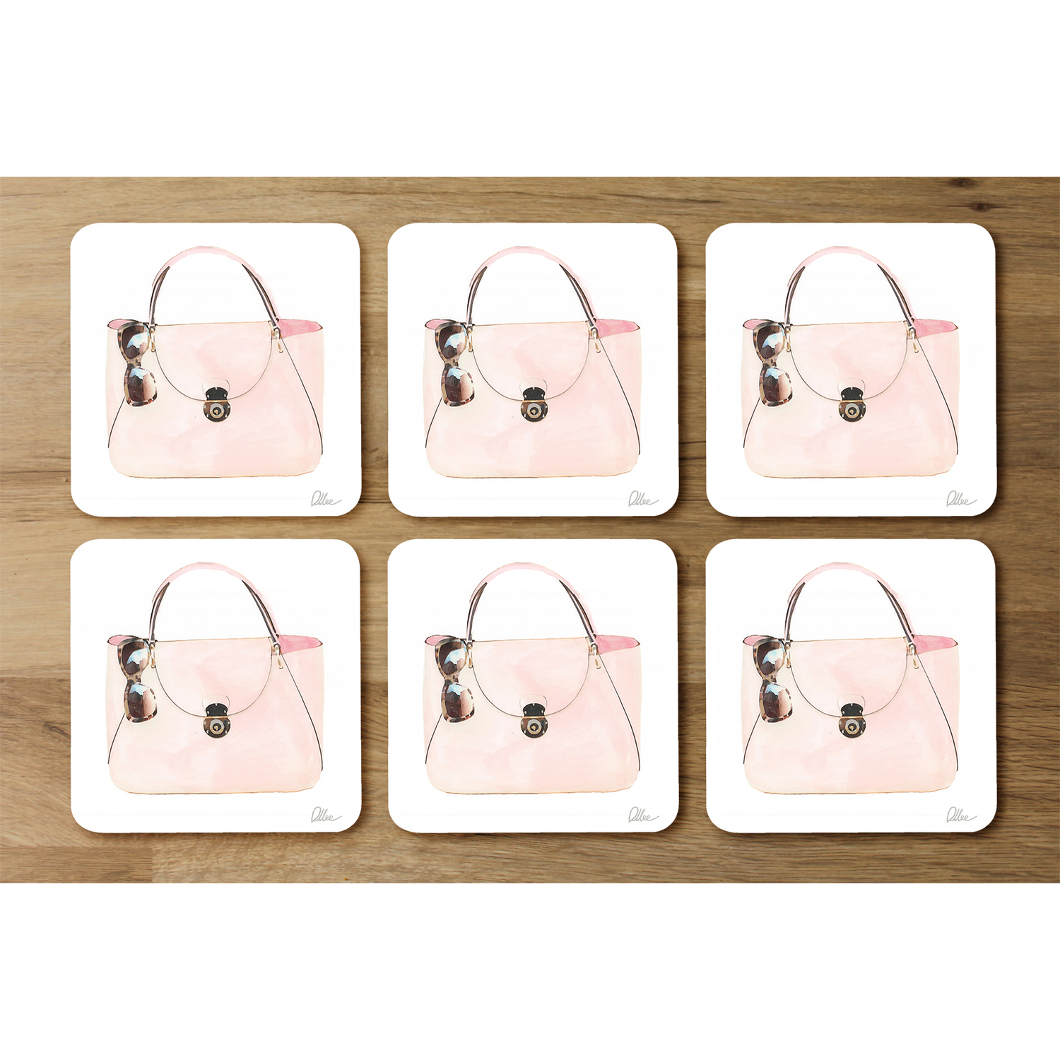 Sunny Bag Coaster - Pink