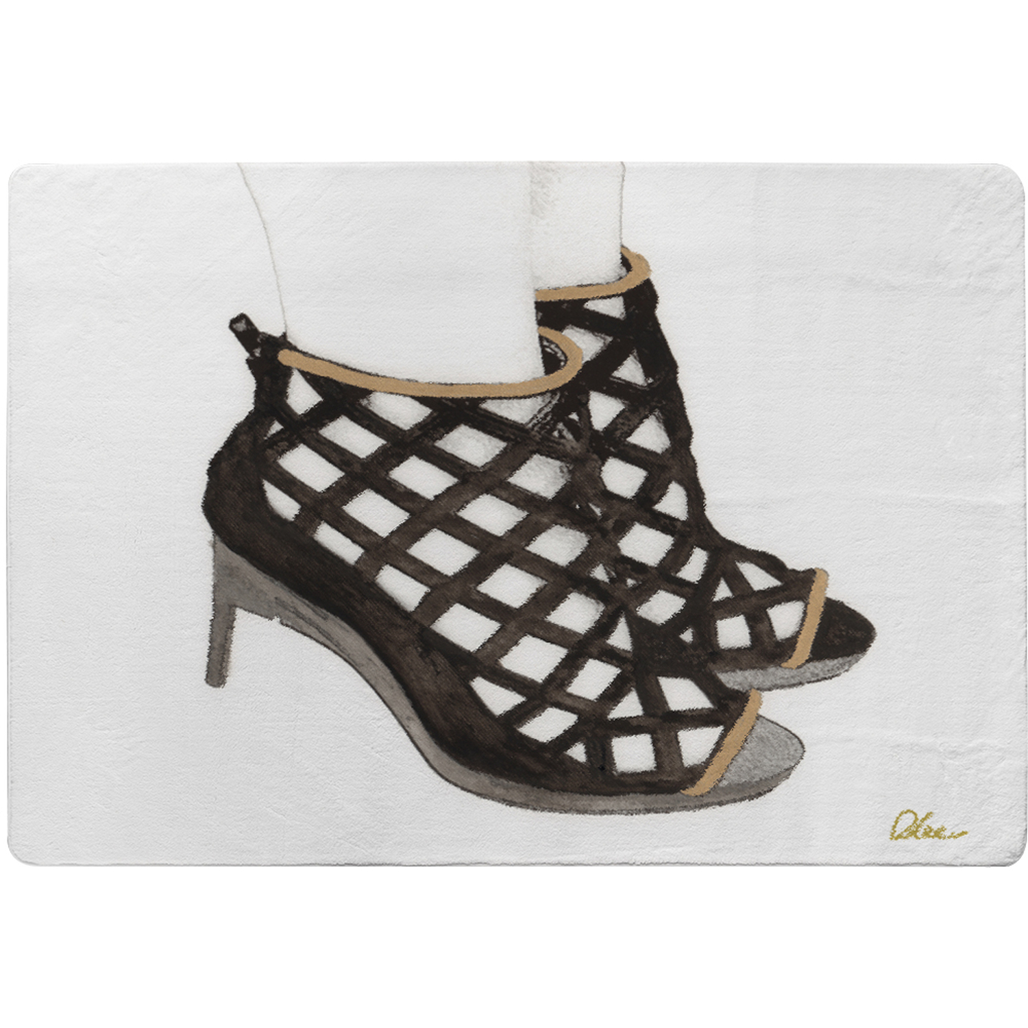 These Shoes Are Made For Walking Rug - Black / 150cm thumbnail