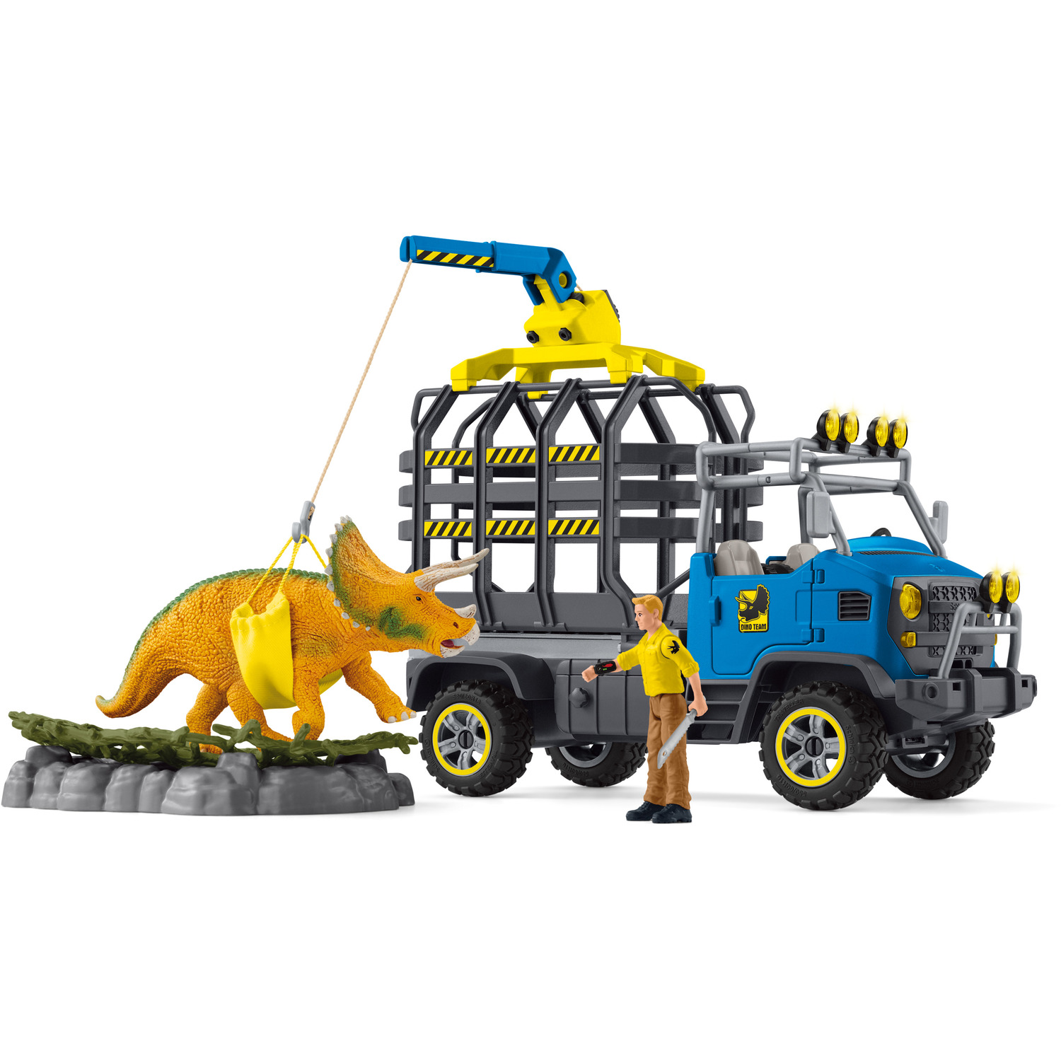 SCHLEICH Dinosaurs Dino Transport Mission Toy Playset - Multi-colour