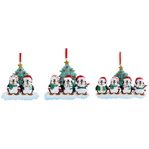 Penguin Resin Christmas Tree Ornament