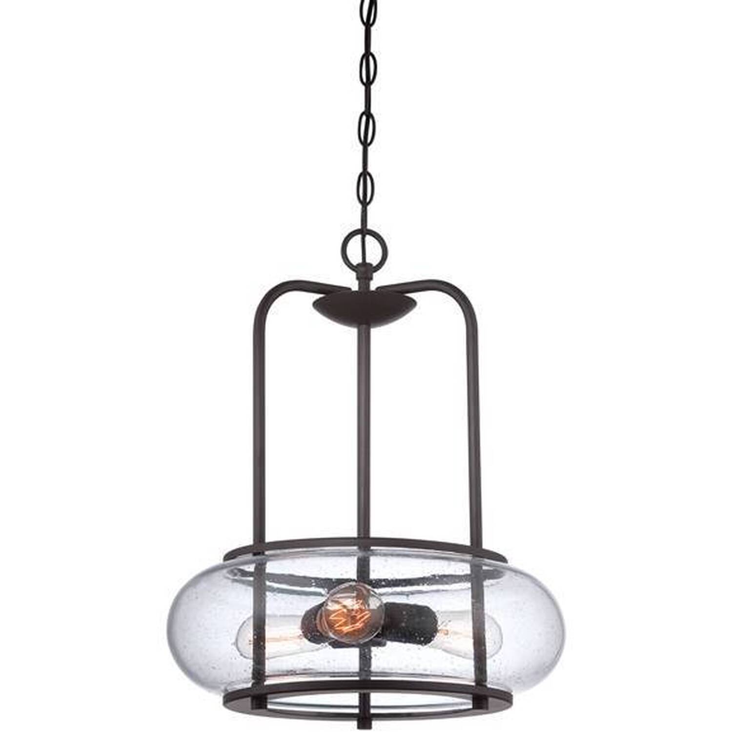 Trilogy 3 Light Ceiling Pendant Old Bronze, E27 - Old Bronze