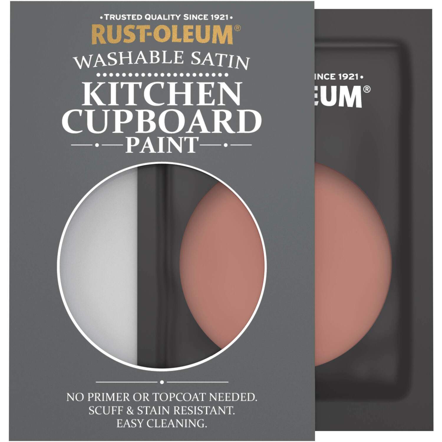 Rust-Oleum Kitchen Cupboard Satin Finish Tester Sachet - Salmon 10ml - Salmon
