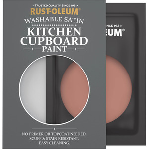 Rust-Oleum Kitchen Cupboard Satin Finish Tester Sachet - Salmon 10ml