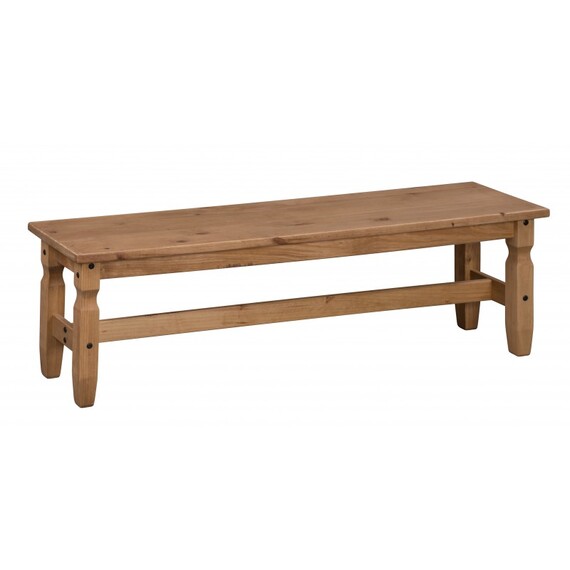 Corona 5ft Dining Bench Wooden Pine Wood Hallway