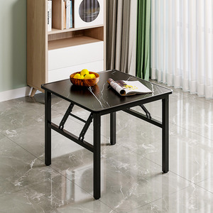 Foldable Dining Table with Metal Legs
