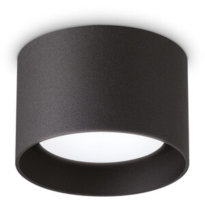 Spike Round Surface Mounted Downlight Black