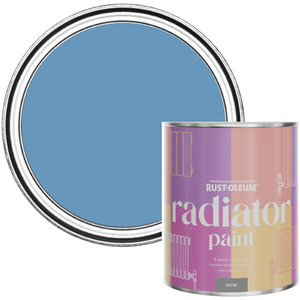 Rust-Oleum Radiator Paint in Satin Finish - Cornflower Blue 750ml