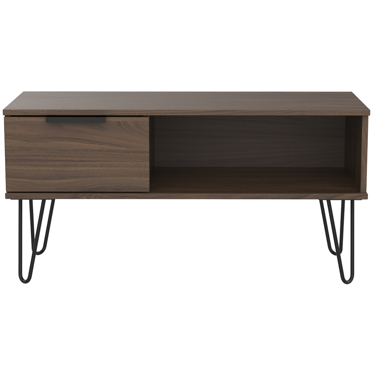 Hong Kong 1 Drawer Coffee Table - Carini Walnut Wood Effect