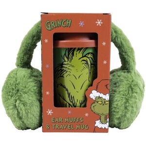 The Grinch Ear Muffs & Travel Mug Gift Set