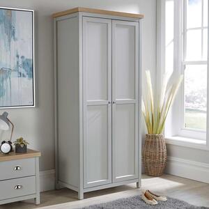 Home Source Avon 2 Door Wardrobe Bedroom Storage Unit 36mm Top