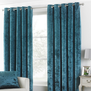 Paoletti Verona Ringtop Occhiello Curtains, Marina Militare, 117 x 137cm