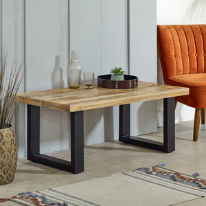 Merlin Mango Wooden and Metal Coffee Table