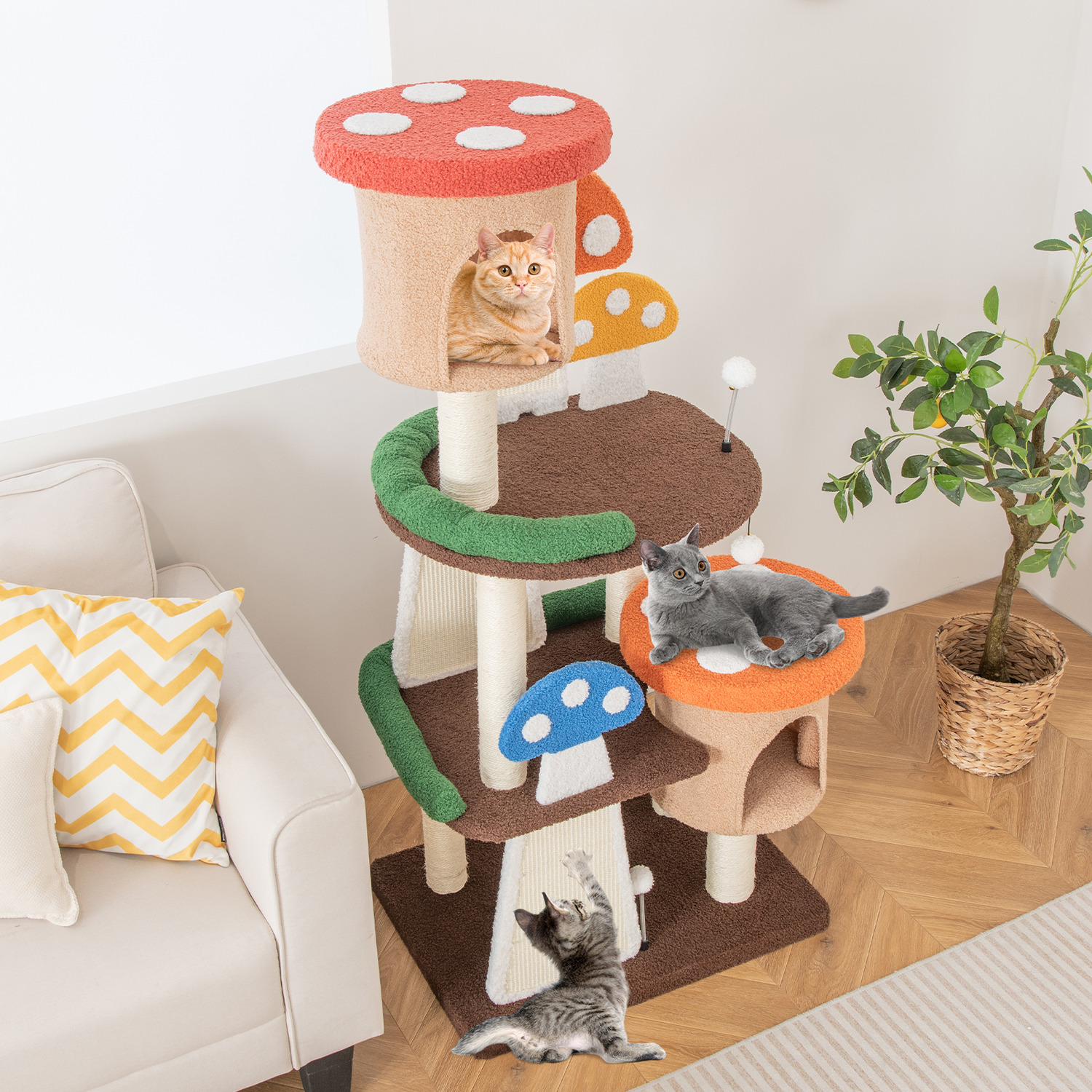 4-In-1 Cat Activity Center
