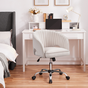 Yaheetech Tufted Barrel Back Office Chair