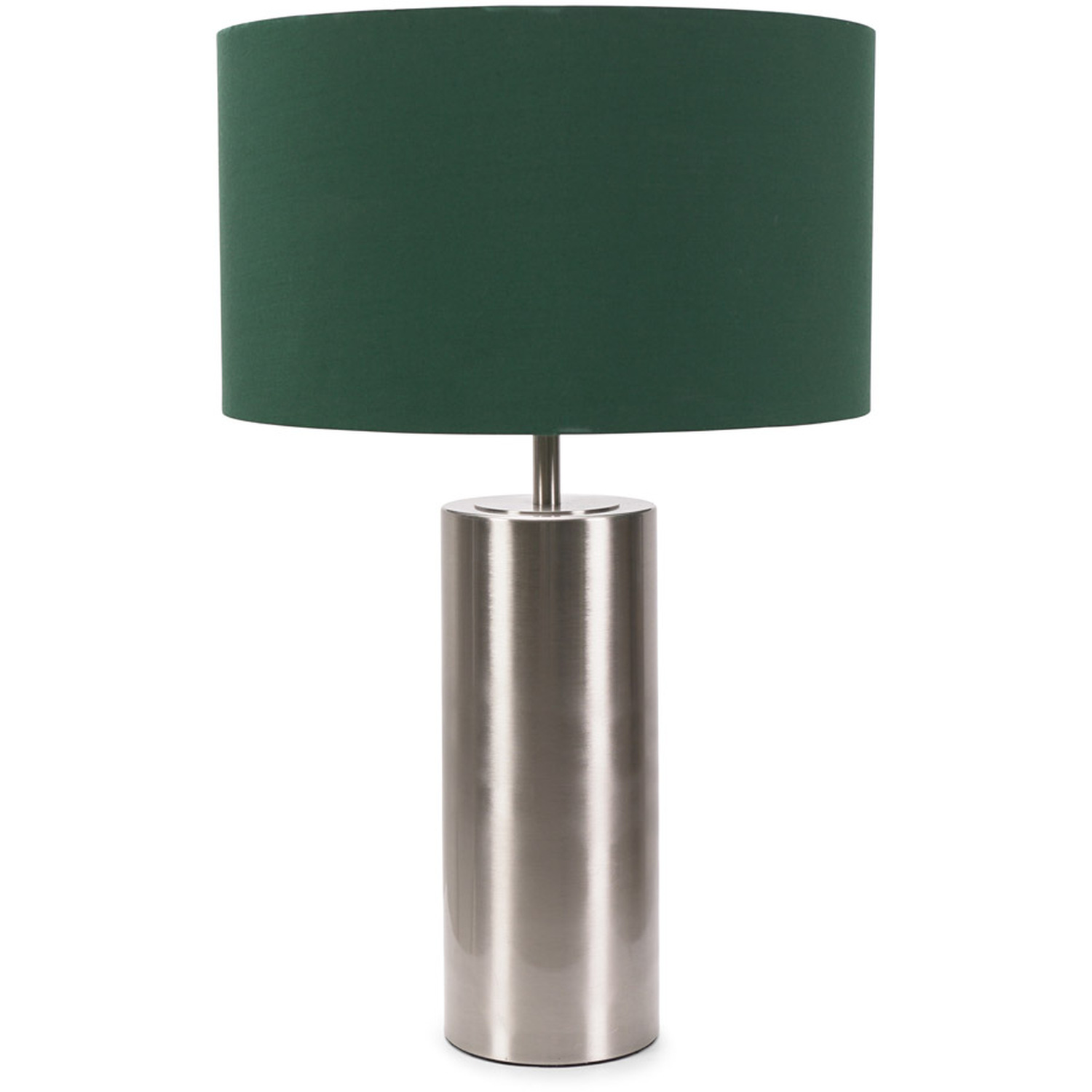 Image of Lexy Fabric Drum Shade with Chrome&hellip;