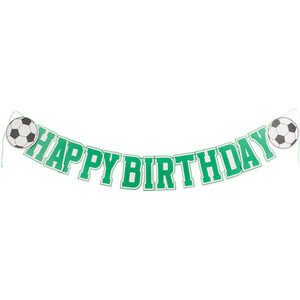 Football Happy Birthday Banner