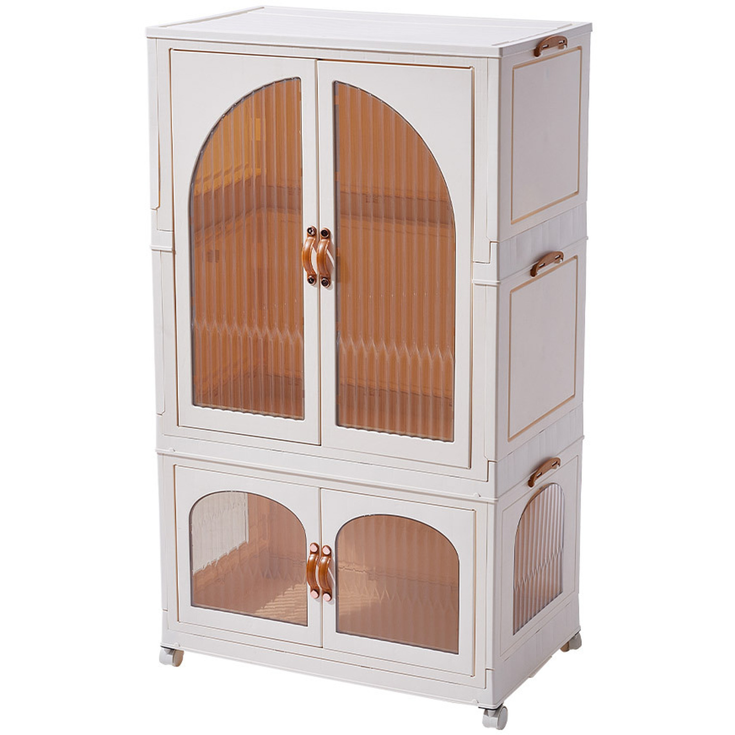 Foldable Wardrobe Storage Box Organizer For Kids - White 118 5cm
