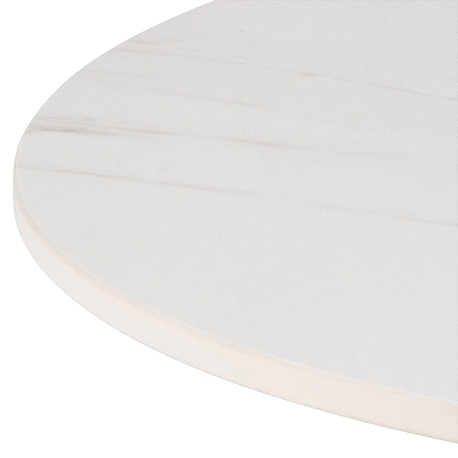 Malta Ceramic Round Coffee Table - White