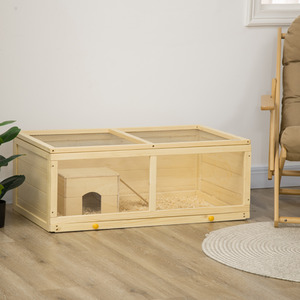 PawHut Small Animal Hut with Openable Top