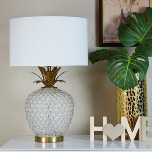 White Pineapple Table Lamp