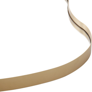 Gold Petal-Shaped Iron Frame Explosion-Proof Wall Mirror shot 7395161