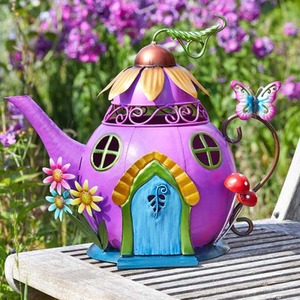 Garden Metal Teapot Ornament