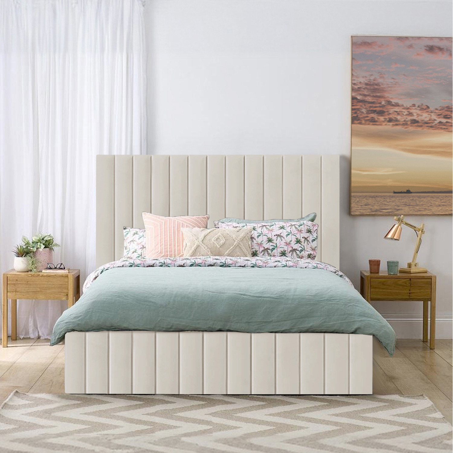 Emiliya Storage Bed - Orange Double