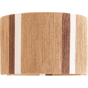 Erica Stripe Pattern Rattan Wicker Drum Ceiling Lamp Shade