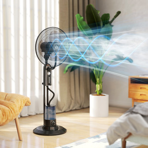 HOMCOM Spray Misting Pedestal Fan with Oscillation